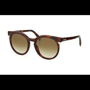 Authentic FENDI Tortoise Sunglasses & Leather Case